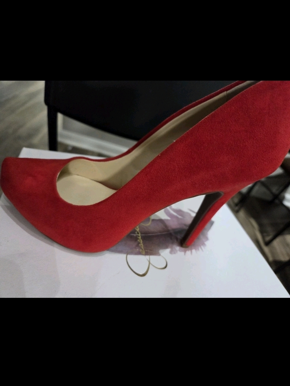 Red Suede High Heel Pumps - Elegant Women’s Court Shoes